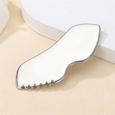 Cuidado de la salud Cuerpo de metal de raspado de la tabla de acero inoxidable Gua Sha herramienta para el logotipo personalizado