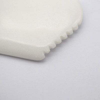 Masajista corporal de jade blanco personalizado Confortable Gua Sha Masaje facial herramienta de tabla para mejorar la circulación del cuerpo