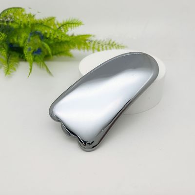 Logotipo personalizado DisponibleD Plata Terahertz Gua Sha Masaje Herramienta de raspado para la belleza facial del Spa de la piel