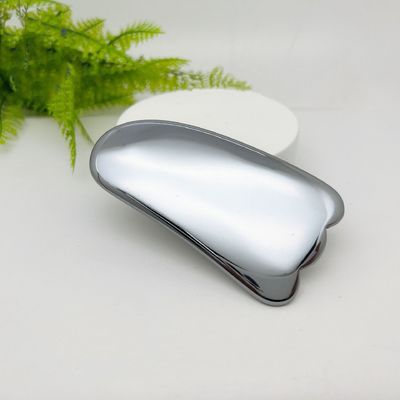 Logotipo personalizado DisponibleD Plata Terahertz Gua Sha Masaje Herramienta de raspado para la belleza facial del Spa de la piel