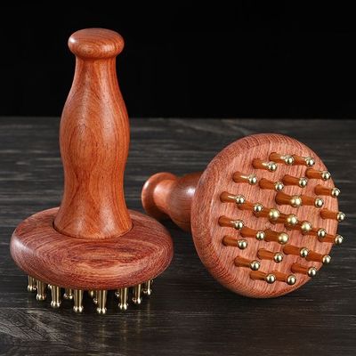Gua Sha Función de latón Universal Meridiano Masaje peine Masaje corporal Cepillo Relajación del cuero cabelludo y crecimiento del cabello Herramienta de masaje de la cabeza