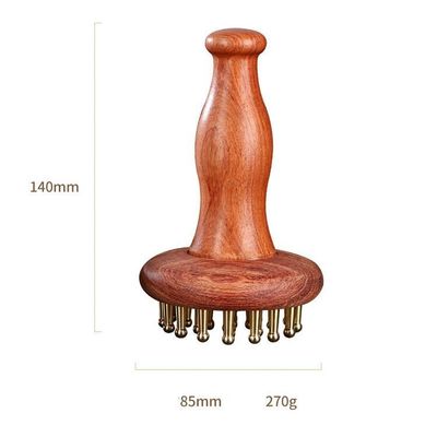 Gua Sha Función de latón Universal Meridiano Masaje peine Masaje corporal Cepillo Relajación del cuero cabelludo y crecimiento del cabello Herramienta de masaje de la cabeza