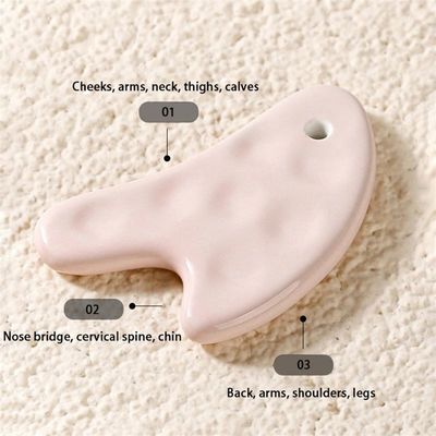 Experimenta los beneficios de la herramienta de cerámica Gua Sha Cuidado personal de la salud para masajes faciales y corporales