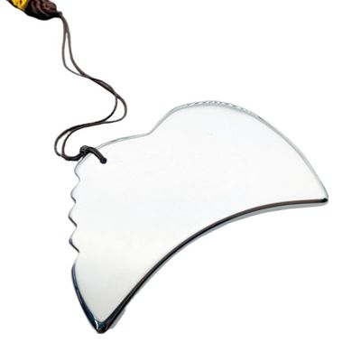 Plata Terahertz Placa de belleza raspado herramienta de masaje para una experiencia lujosa y rejuvenecedora