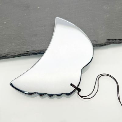 Plata Terahertz Placa de belleza raspado herramienta de masaje para una experiencia lujosa y rejuvenecedora