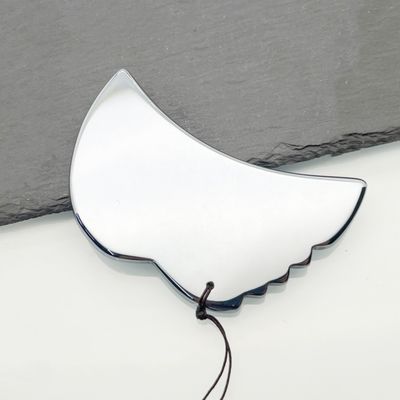 Plata Terahertz Placa de belleza raspado herramienta de masaje para una experiencia lujosa y rejuvenecedora