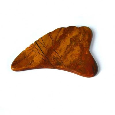 Cuadro de masaje de raspado de Gua Sha Mookaite Jasper Herramienta facial 10cm*7cm*0.6cm Cuadro de masaje certificado ISO9001