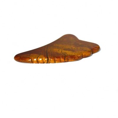 Cuadro de masaje de raspado de Gua Sha Mookaite Jasper Herramienta facial 10cm*7cm*0.6cm Cuadro de masaje certificado ISO9001