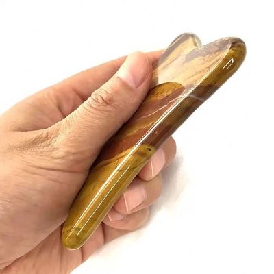 Cuadro de masaje de raspado de Gua Sha Mookaite Jasper Herramienta facial 10cm*7cm*0.6cm Cuadro de masaje certificado ISO9001