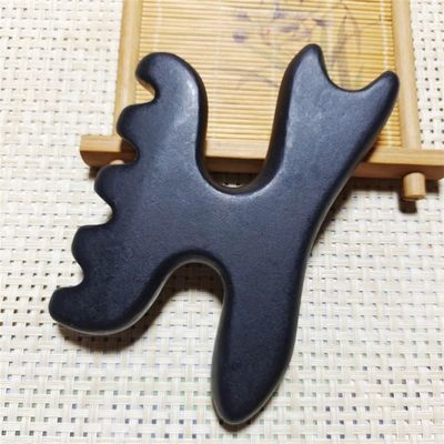 Masajeador de pies Gua Sha Terapia Piedra Bian Acupuntura Bastón Universal Herramienta de masaje 112 * 12mm Piedra natural