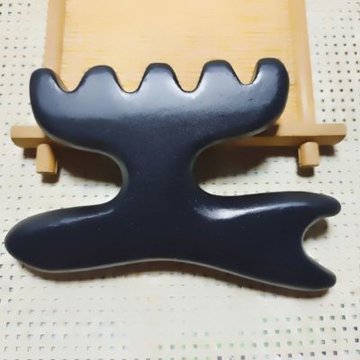 Masajeador de pies Gua Sha Terapia Piedra Bian Acupuntura Bastón Universal Herramienta de masaje 112 * 12mm Piedra natural