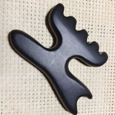 Masajeador de pies Gua Sha Terapia Piedra Bian Acupuntura Bastón Universal Herramienta de masaje 112 * 12mm Piedra natural