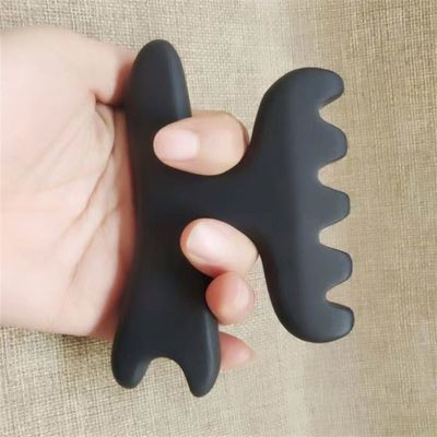 Masajeador de pies Gua Sha Terapia Piedra Bian Acupuntura Bastón Universal Herramienta de masaje 112 * 12mm Piedra natural