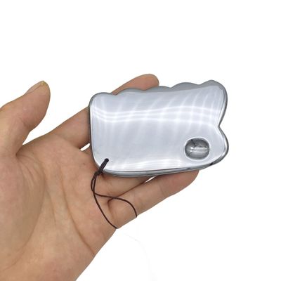 Tipo Terahertz Placa de raspado herramienta de masaje Gua Sha Guasha Tabla para masajeador de cuerpo de espalda Plata