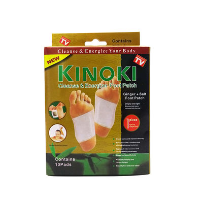 Accesorios para los pies de desintoxicación de hierbas blancas y doradas 100% extracto de bambú natural para aliviar el estrés y limpiar los músculos