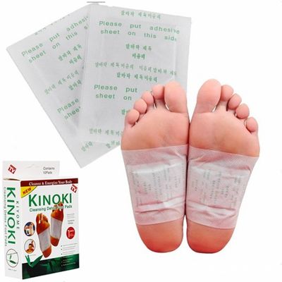Función de masaje 10 almohadillas herbales Detox Parches para los pies para aliviar el estrés y el sueño profundo Rehabilitación de la terapia de suministros
