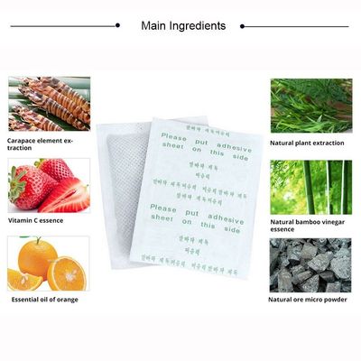 Función de masaje 10 almohadillas herbales Detox Parches para los pies para aliviar el estrés y el sueño profundo Rehabilitación de la terapia de suministros