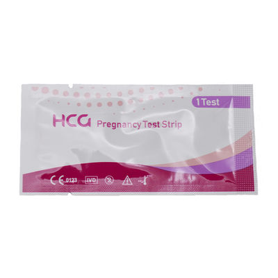 Precisión de la prueba de banda de HCG Embarazo Más del 99% de detección temprana para la banda interna Tamaño 80*3mm