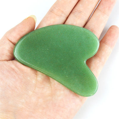 Logotipo personalizado DisponibleJade natural Gua Sha tabla de raspado para la belleza facial herramienta de masaje corporal Cuidado de la salud de la piel Spa
