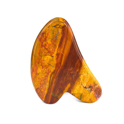 Masajeador facial Forma de corazón Rojo Jaspe Gua Sha Herramienta de masaje para logotipo personalizado Guasha Piedra Cuerpo Auto Cuidado de la piel Spa masaje