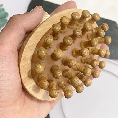 Propiedades Equipo de masaje para la cabeza Llegadas 100% de pincel de bambú puro Masaje popular Cojín de aire de madera de haya Peinillo para boca ancha