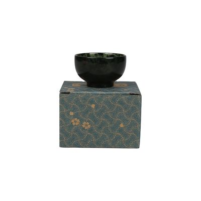 Tipo de grabado 100% de cuenco de jade natural chino de jade verde oscuro cuenco de jade tallado a mano para mejoras de decoración del hogar