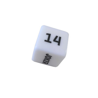 25mm Jade Six Sides Fitness Dice para el entrenamiento del ejercicio Deporte Entretenimiento Juegos Mejorar su entrenamiento