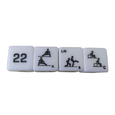 25mm Jade Six Sides Fitness Dice para el entrenamiento del ejercicio Deporte Entretenimiento Juegos Mejorar su entrenamiento