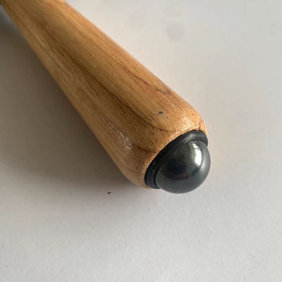 Bastón de masaje de rodillos de madera Manual Masajeador de tres cuentas con bola magnética para el cuerpo Cuidado de la salud Herramienta de belleza Spa Relajación muscular Área de masaje cuerpo