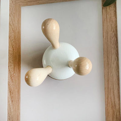 Herramienta de masaje corporal Tres pies de madera Gua Sha Masajeador de la cabeza para relajación muscular y cuidado del cabello