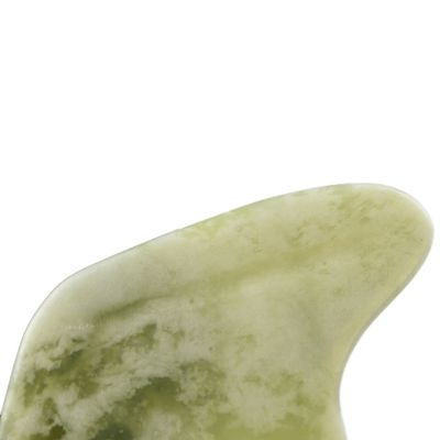 Logotipo personalizado Tendencia del producto Forma natural Xiuyan Jade Gua Sha Scraping Board para herramienta de masaje de cuerpo completo