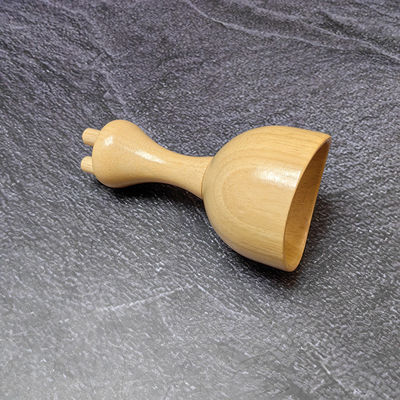 Masaje muscular Copo de hongo Roller de contorno corporal para la terapia de drenaje linfático Gua Sha herramienta de masaje de punto de disparo de madera
