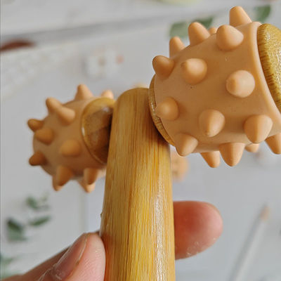 Equipo de masaje corporal verano 2024 Tendencia llegadas Masaje de mano Roller Masaje de ojos Roller Stick Madera 3D Roller Masajeador facial