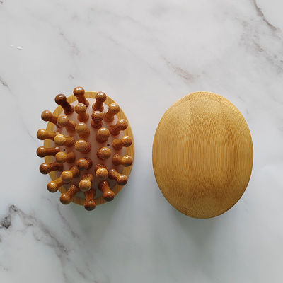 Musculos del cuerpo Marrón Popular Bambú natural Gua Sha Cuero cabelludo Masaje Bolsa de aire Peinado Guasha de madera Cabeza de herramienta Relajar Masajista Cuidado de la salud del cabello Cepilla de belleza
