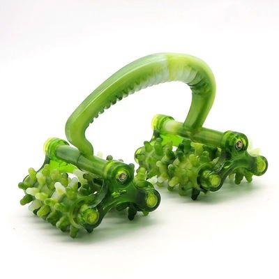 Masaje de cuerpo entero para el hogar Mini Rueda lunar multifuncional de cuatro ruedas con masajeador de cuello de piernas de tipo rodante