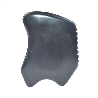 Forma especial Gua Sha Tabla Natural Negro Bian Piedra de raspado herramienta para masaje facial y equipo de masaje corporal