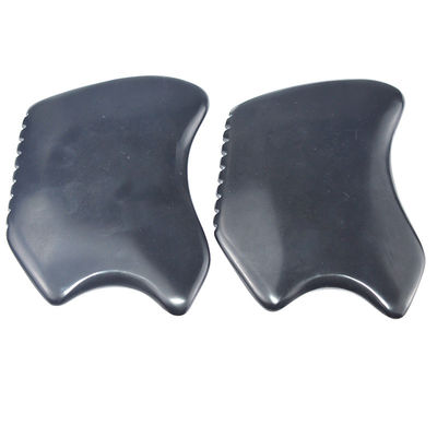 Forma especial Gua Sha Tabla Natural Negro Bian Piedra de raspado herramienta para masaje facial y equipo de masaje corporal
