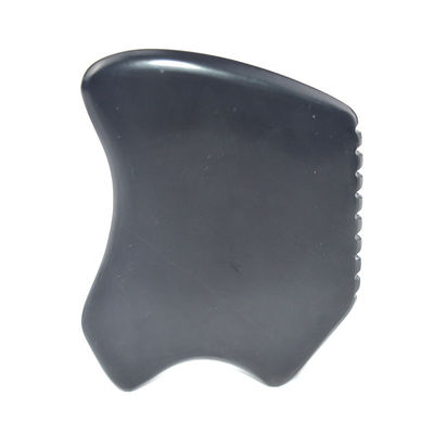 Forma especial Gua Sha Tabla Natural Negro Bian Piedra de raspado herramienta para masaje facial y equipo de masaje corporal
