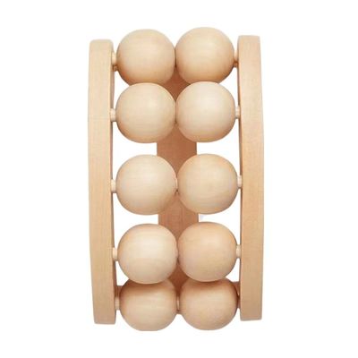 Masajista de cuerpo total de madera marrón para espalda cuello pierna brazo logotipo personalizado disponible