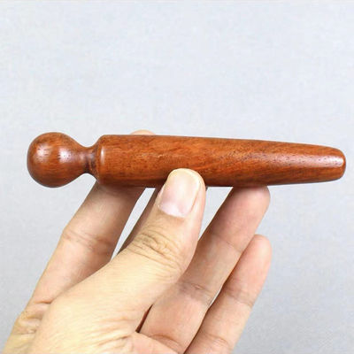 Masaje de cuerpo entero Reflexología manual de madera de rosa Relajar Acupuntura Pluma para cuidado de la salud muscular Masajeador de tejido de madera
