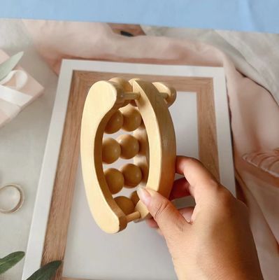 2024 Bolas de madera Gua Sha Meridiana Masajeador de músculos del cuerpo Roller de masaje para relajación de todo el cuerpo y cuidado personal de spa