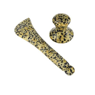 Piedra manchada Gua Sha Raspando Cuchara de ojos Belleza Guasha Bastón Masaje facial Bastón Ojo Belleza Cuerpo Spa Reflexología Herramienta Masajista de cuerpo completo