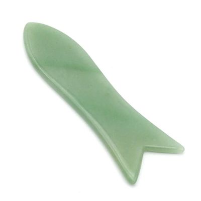 2024 Masaje Guasha Scarping Aventurine Verde Gua Sha Tabla para el drenaje linfático