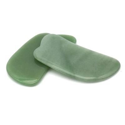 2024 Masaje Guasha Scarping Aventurine Verde Gua Sha Tabla para el drenaje linfático