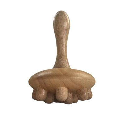 2024 Copo de hongo Contouro corporal Roller Drenaje linfático Terapia Gua Sha Masajista de punto de disparo de madera para el rendimiento