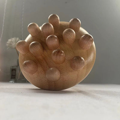 2024 Copo de hongo Contouro corporal Roller Drenaje linfático Terapia Gua Sha Masajista de punto de disparo de madera para el rendimiento