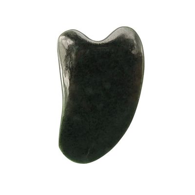 Masajeador facial Nefrita natural de piedra de jade Gua Sha Tabla para cuidado de la cara y el cuerpo Tratamiento de acupuntura SPA