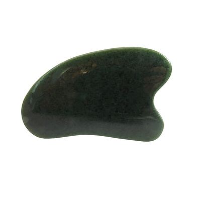 Masajeador facial Nefrita natural de piedra de jade Gua Sha Tabla para cuidado de la cara y el cuerpo Tratamiento de acupuntura SPA