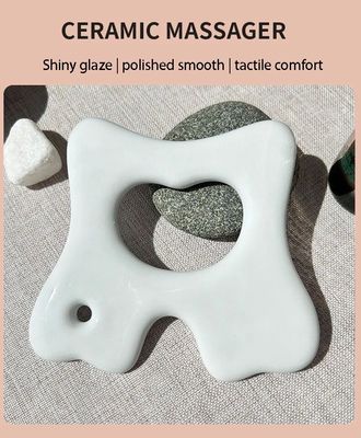 Herramienta de cuidado de la piel de belleza Cuadro facial Gua Sha para masaje cerámico y relajación muscular