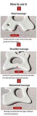 Herramienta de cuidado de la piel de belleza Cuadro facial Gua Sha para masaje cerámico y relajación muscular